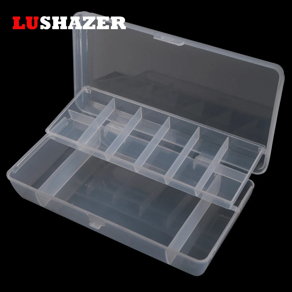 LUSHAZER Double Layer Fishing Tackle Box Bait Storage Case Organizer Container Fishing Tackle Double Sided Plastic boxes
LUSHAZER Double Layer Fishing Tackle Box Bait Storage Case Organizer Container Fishing Tackle Double Sided Plastic boxes