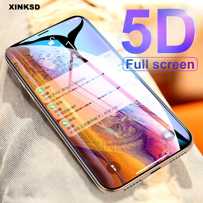 5D Curved Full Cover Screen Protector Tempered Glass For iphone XR 6 S 7 Plus Protective Glass On For iPhone XS MAX 7 8 X Film
5D Curved Full Cover Screen Protector Tempered Glass For iphone XR 6 S 7 Plus Protective Glass On For iPhone XS MAX 7 8 X Film