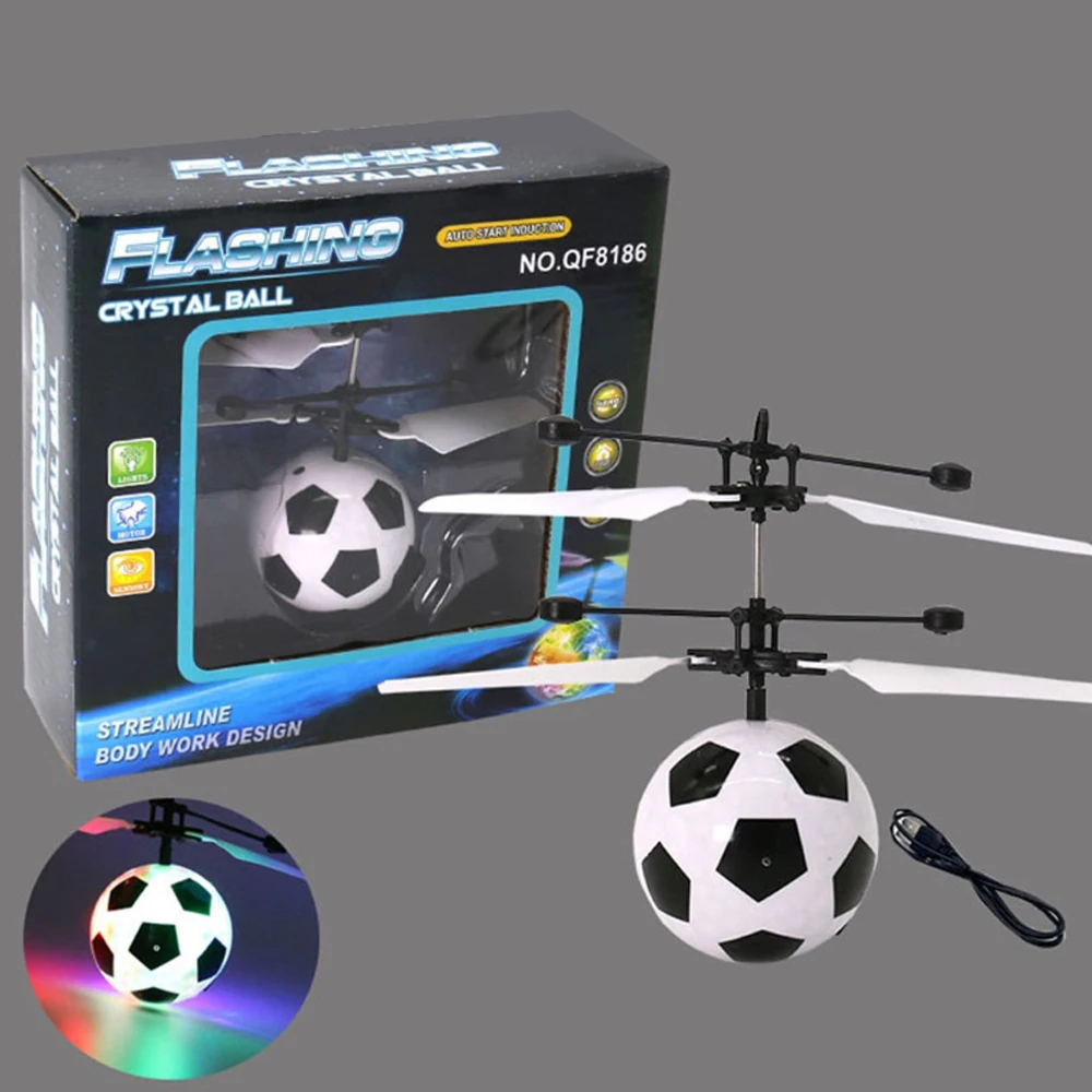 1PC Electric RC Flying Ball Football Infrared Induction Aircraft LED Flash Light for Kids Teenagers Colorful Flyings free ship
1PC Electric RC Flying Ball Football Infrared Induction Aircraft LED Flash Light for Kids Teenagers Colorful Flyings free ship
