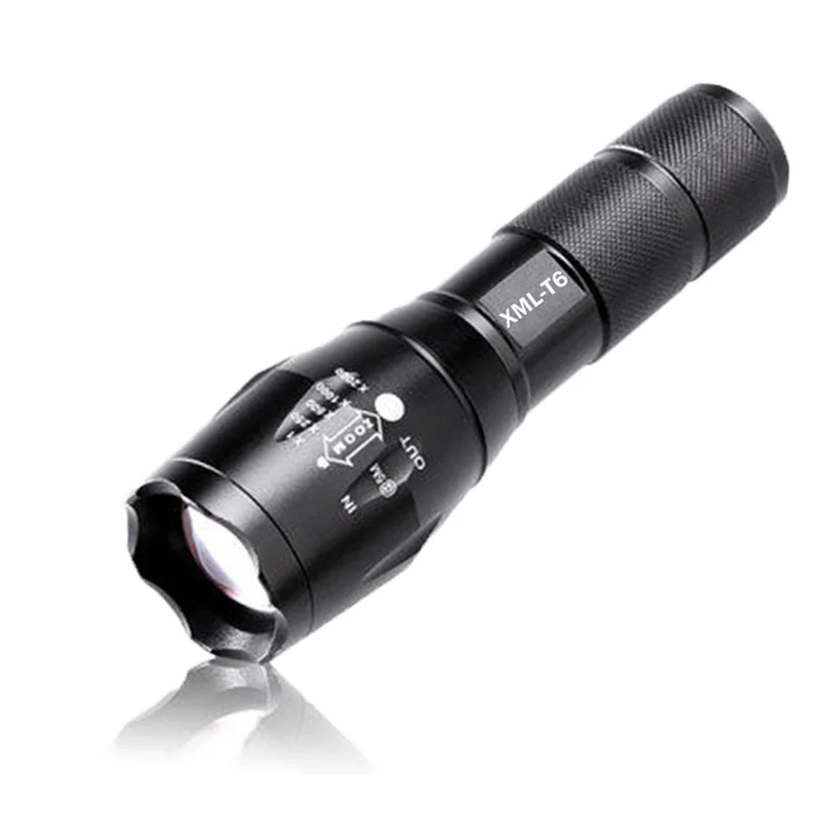 CREE XML T6 LED Flashlight 2400 Lumens Zoomable