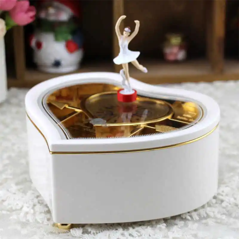 Heart Dancing Ballerina Music Box Jewellery Box Carousel Swivel Clockwork Music Box Nice Gift for Girls Dropshipping
Heart Dancing Ballerina Music Box Jewellery Box Carousel Swivel Clockwork Music Box Nice Gift for Girls Dropshipping