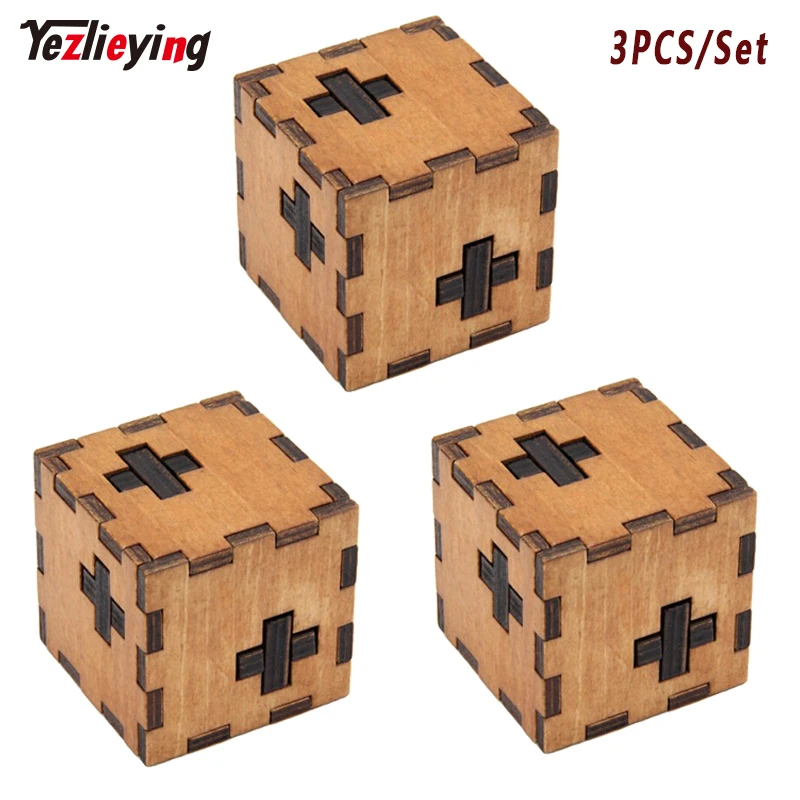 3PCS/Set Switzerland Wooden Cube Swiss Secert Puzzle Box IQ Wooden Puzzle Fun & Difficulty Toy Brainteasor 6CM For Children Gift
3PCS/Set Switzerland Wooden Cube Swiss Secert Puzzle Box IQ Wooden Puzzle Fun & Difficulty Toy Brainteasor 6CM For Children Gift