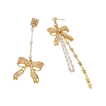 2019 new earrings long bow long tassel earrings artificial pearl temperament earrings
2019 new earrings long bow long tassel earrings artificial pearl temperament earrings
