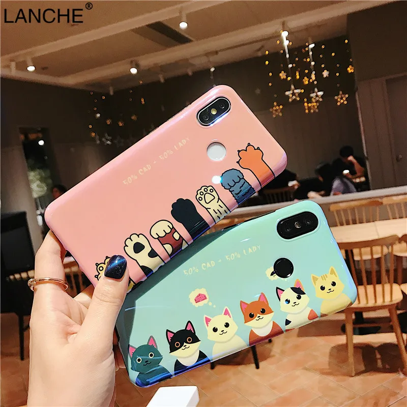 LANCHE Blu-ray Silicone Phone Case For Xiaomi Redmi Note 7 Pro mi 8 9 se Case Cute Cartoon Cat claw Soft Phone Cover Shell Coque
LANCHE Blu-ray Silicone Phone Case For Xiaomi Redmi Note 7 Pro mi 8 9 se Case Cute Cartoon Cat claw Soft Phone Cover Shell Coque