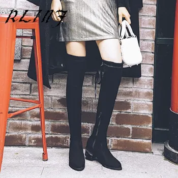 RLINF New Over-the-knee Stovepipe Stretch Flat with Long Tube Suede High Tube Female Long Boots
RLINF New Over-the-knee Stovepipe Stretch Flat with Long Tube Suede High Tube Female Long Boots