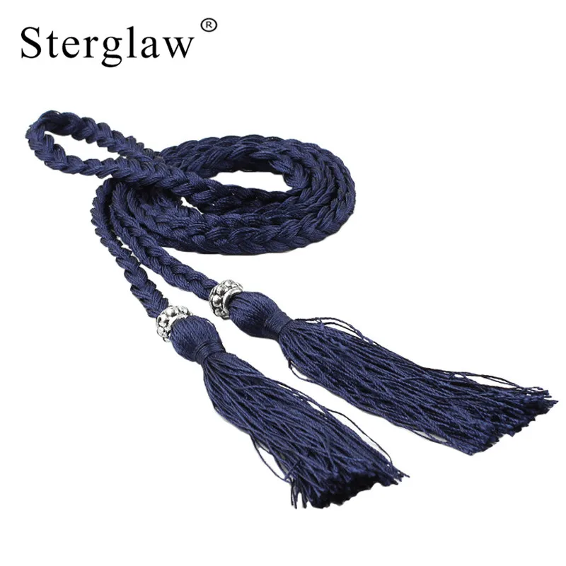 170cm New long braided rope chain waist chain belt women with tassels 2019 fashion Woven female long belt for dress N101
170cm New long braided rope chain waist chain belt women with tassels 2019 fashion Woven female long belt for dress N101