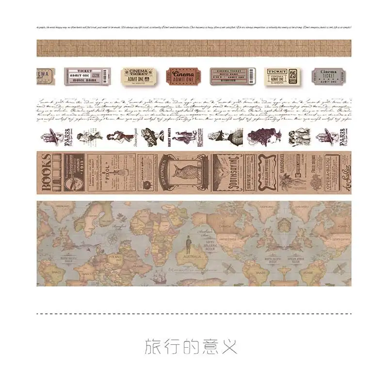 7 rolls/set Travel Series Vintage map stamp European retro character Decoration Washi Tape DIY Diary Scrapbooking Masking Tape
7 rolls/set Travel Series Vintage map stamp European retro character Decoration Washi Tape DIY Diary Scrapbooking Masking Tape
