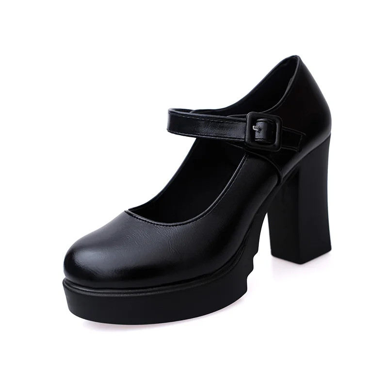 Round head thick bottom high heel integrated with waterproof platform thick with non-slip shallow mouth women's shoes work shoes
Round head thick bottom high heel integrated with waterproof platform thick with non-slip shallow mouth women's shoes work shoes