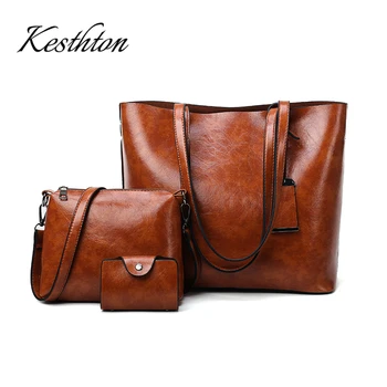 Women tote bags 3 pcs set fashion vintage oil wax pu leather large female handbags big cacacity soft shoulder bags for ladies
Women tote bags 3 pcs set fashion vintage oil wax pu leather large female handbags big cacacity soft shoulder bags for ladies