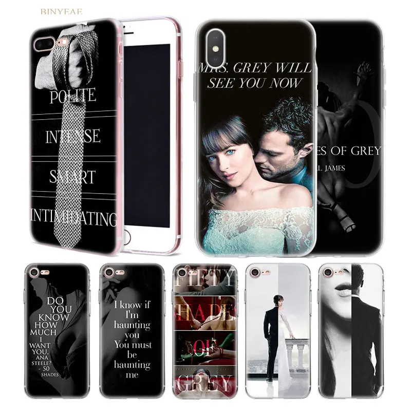 Phone Case Cover for iphone X XS XR XS Max 5 5SE 5C 6 6S 7 7S 8 Plus 10 TPU Soft Silicone Clear Shell Fifty Shades of Grey
Phone Case Cover for iphone X XS XR XS Max 5 5SE 5C 6 6S 7 7S 8 Plus 10 TPU Soft Silicone Clear Shell Fifty Shades of Grey