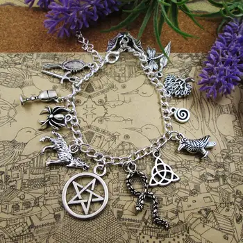 Silver Plated Charm Bracelet Wicca Silver Charm Bracelet Witch Bracelet Fully Loaded Charm Bracelet pendant bracelets
Silver Plated Charm Bracelet Wicca Silver Charm Bracelet Witch Bracelet Fully Loaded Charm Bracelet pendant bracelets