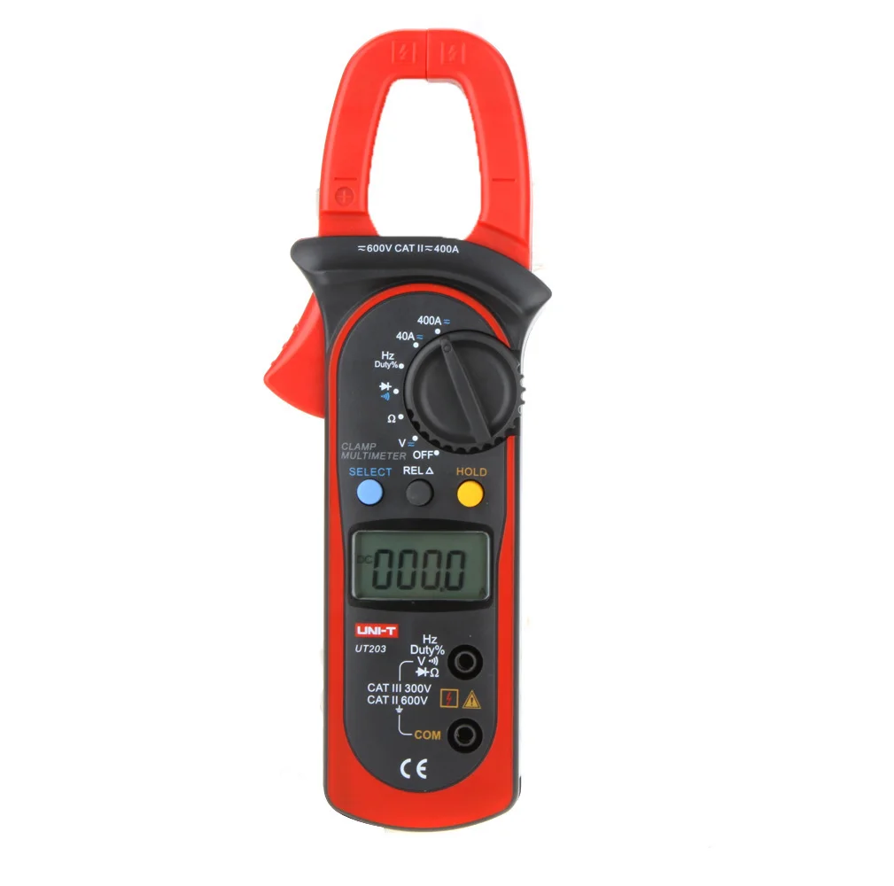 UT203 Amperometric Clamp Meter Voltmeter AC/DC Current Pliers Digital Multimeter ESR Resistance Frequency Voltage Tester
UT203 Amperometric Clamp Meter Voltmeter AC/DC Current Pliers Digital Multimeter ESR Resistance Frequency Voltage Tester