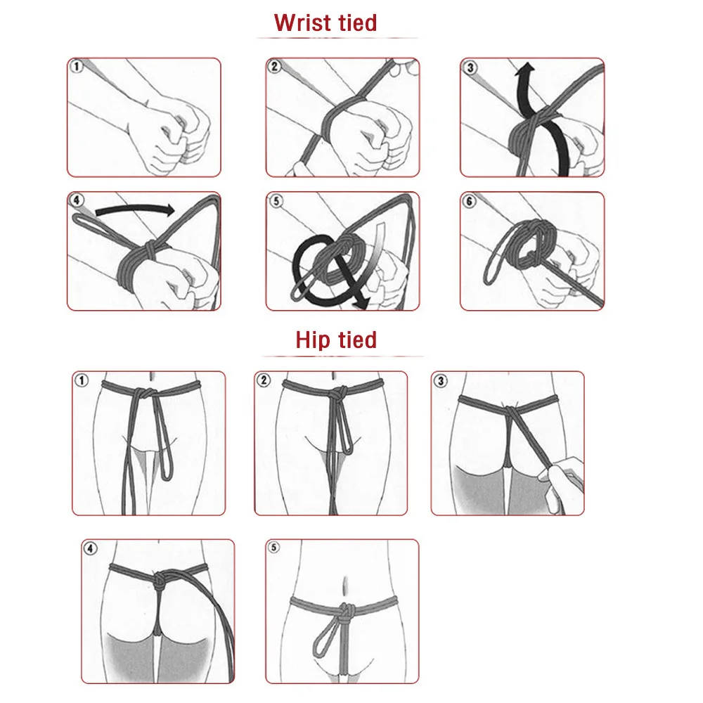 Tie rope bondage to a how Breast circling
