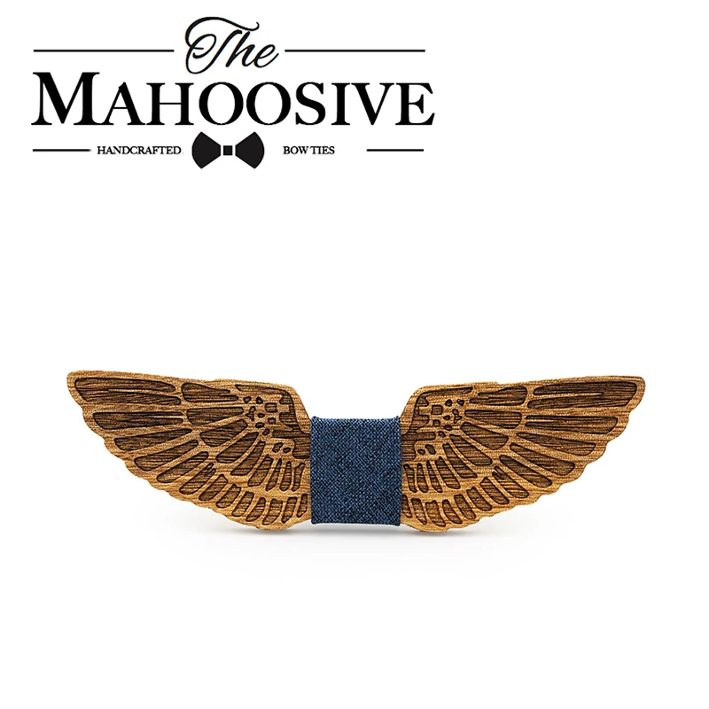 Мужские галстуки-бабочки mahoosible Wings однотонные для свадьбы | Аксессуары одежды