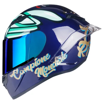 Motorcycle Full face helmet parrot print racing helmet DOT certified casco de moto kask helm motocross motorcyclist