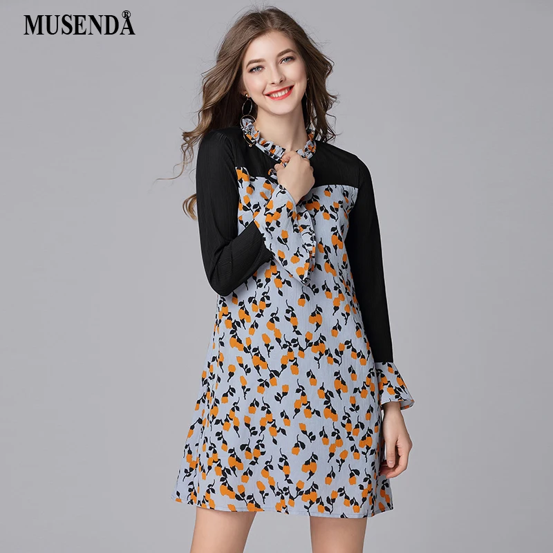 MUSENDA Plus Size Women Chiffon Print Patchwork Bandage V-Neck Butterfly Sleeve Dress New 2018 Spring Female Casual Dresses 5XL
MUSENDA Plus Size Women Chiffon Print Patchwork Bandage V-Neck Butterfly Sleeve Dress New 2018 Spring Female Casual Dresses 5XL