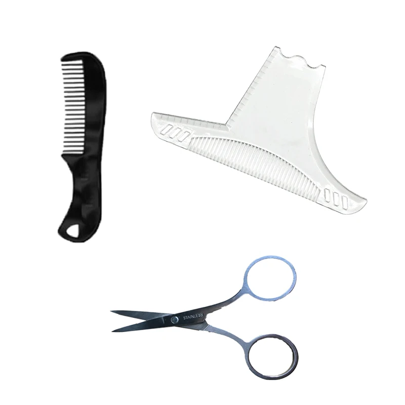 Beard Shaping Tool Kit Beard Grooming Stencil Template Comb Scissors Barber Tool @ME88
Beard Shaping Tool Kit Beard Grooming Stencil Template Comb Scissors Barber Tool @ME88