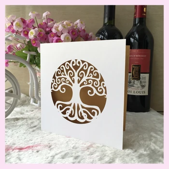 50pcs Laser Cut Paper Craft Live Love Tree Pattern Postcards Wedding Invitation Cards Celebrating Congratulation Card Place Card
50pcs Laser Cut Paper Craft Live Love Tree Pattern Postcards Wedding Invitation Cards Celebrating Congratulation Card Place Card