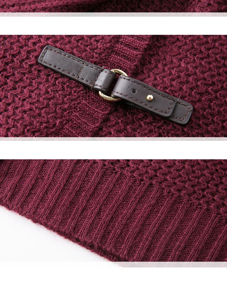 2018 Europe and the United States new large size European and American women's knitted cardigan sweater women's coat sweater (13)