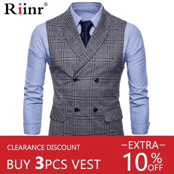 Riinr Best-Selling Mens Suit Vest Fashion Men Wedding Suit Vests Sleeveless Single Breasted Business Mens Vests No Shirts Dress
Riinr Best-Selling Mens Suit Vest Fashion Men Wedding Suit Vests Sleeveless Single Breasted Business Mens Vests No Shirts Dress
