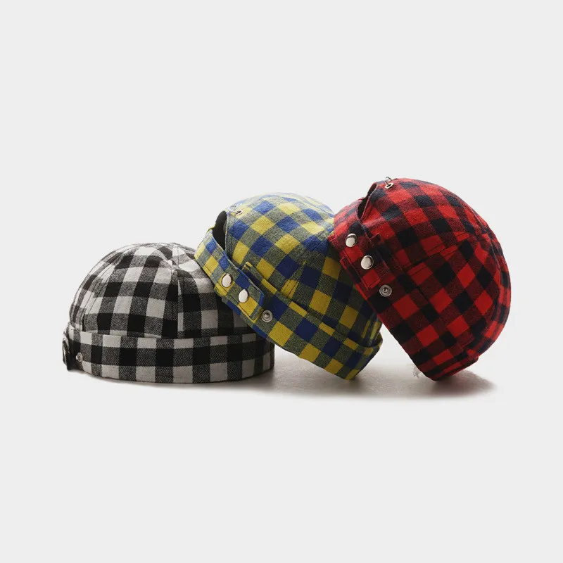 Brimless Skullies Caps Plaid Skullcap Men Women Slouch Beanie Hat Docker Sailor Summer Retro Unisex Cotton Miki Hip Hop Spring
Brimless Skullies Caps Plaid Skullcap Men Women Slouch Beanie Hat Docker Sailor Summer Retro Unisex Cotton Miki Hip Hop Spring