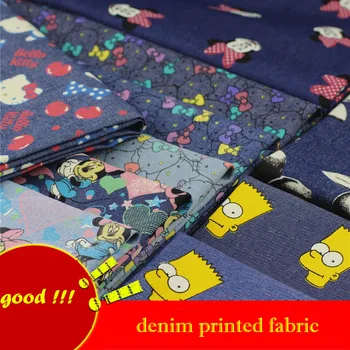 140x50cm 1pc Denim 100% Cotton Fabric Hello Kitty Mickey Minnie Printed Denim Fabric Sewing Diy Children's Clothing Jeans
140x50cm 1pc Denim 100% Cotton Fabric Hello Kitty Mickey Minnie Printed Denim Fabric Sewing Diy Children's Clothing Jeans