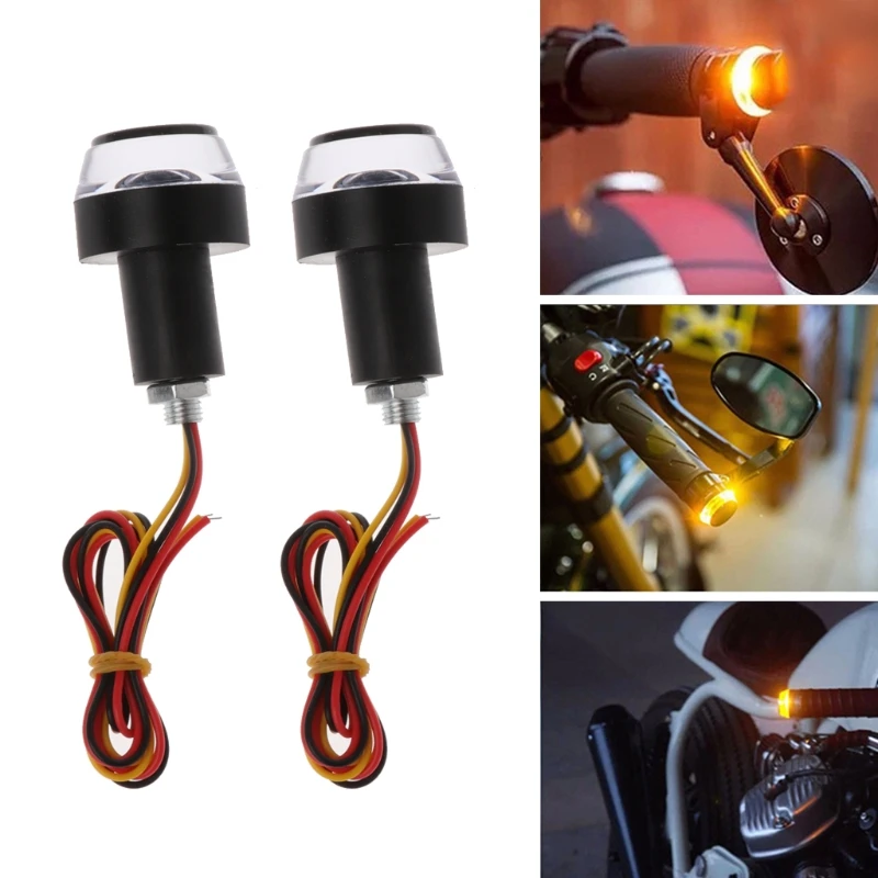 New 1 Pair Waterproof LED Handlebar Motorcycle Turn Signal Light Lamp Bulbs Amber Indicator Flasher Blinker Grip High Quality
New 1 Pair Waterproof LED Handlebar Motorcycle Turn Signal Light Lamp Bulbs Amber Indicator Flasher Blinker Grip High Quality