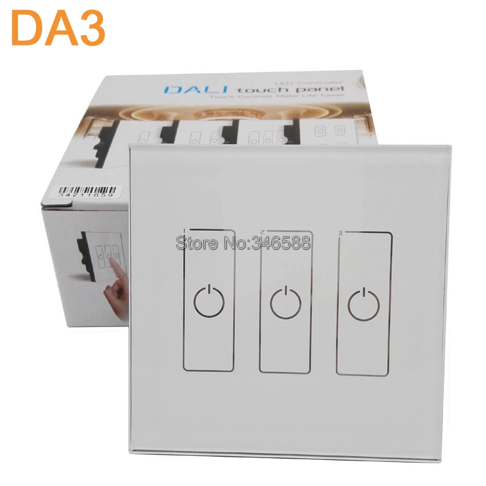 LTECH DA3 Wall Mount Touch Panel 3CH 3 Channel Control On/Off Switch Dimmer LED Controller DALI Series for LED Light AC220V LTECH DA3 Wall Mount Touch Panel 3CH 3 Channel Control On/Off Switch Dimmer LED Controller DALI Series for LED Light AC220V<br><br>Aliexpress