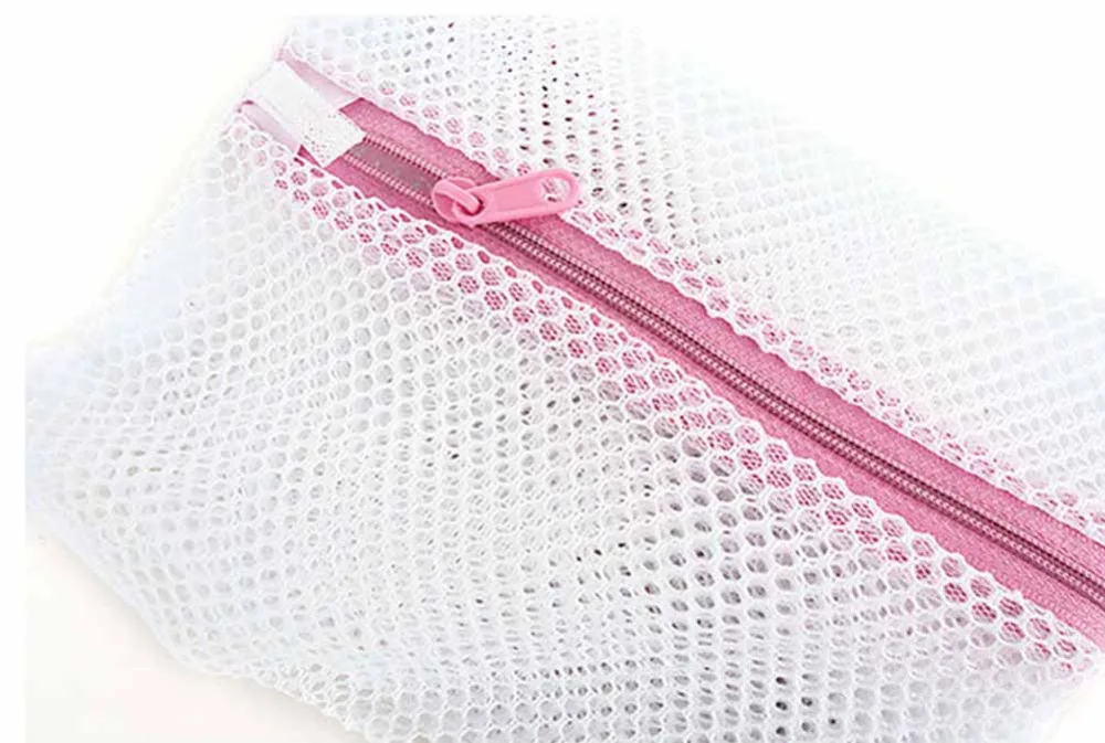 1PCS Clothes Washing Machine Laundry Bra Aid Lingerie Mesh Net Wash Bag Pouch Basket femme 3 Sizes