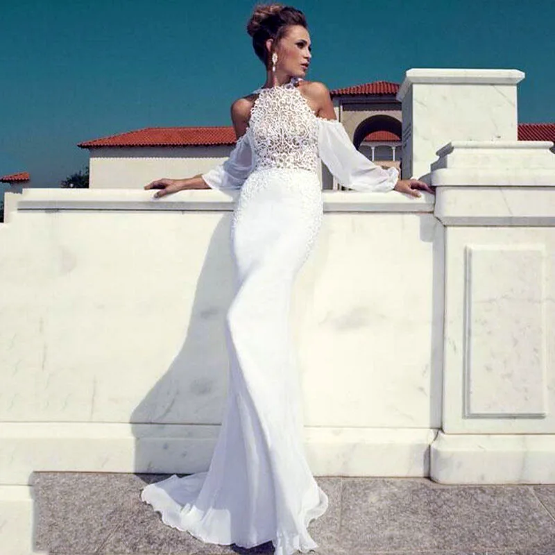 Glamorous Off Shoulder White Lace Long Puffy Sleeves Evening Dresses Women Chic Evening Gown Long Mermaid Dress Longo Vestidos
Glamorous Off Shoulder White Lace Long Puffy Sleeves Evening Dresses Women Chic Evening Gown Long Mermaid Dress Longo Vestidos