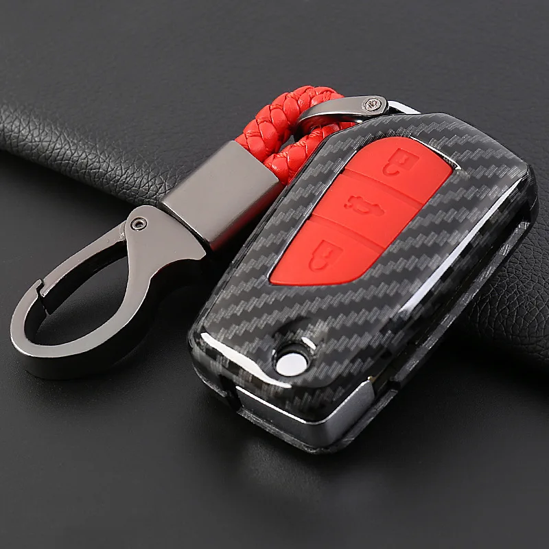 2019 ABS Carbon Fiber&Silicone Car Key Case Cover For Toyota COROLLA VIOS YARiS Camry Folding Three Bottons 360Degree Protection
2019 ABS Carbon Fiber&Silicone Car Key Case Cover For Toyota COROLLA VIOS YARiS Camry Folding Three Bottons 360Degree Protection