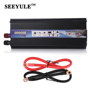 1pc SEEYULE 2000W Car Power Inverter Adapter Converter DC 12V 24V to AC 110V / 220V USB Charger for VW Audi Toyota Tesla BMW
1pc SEEYULE 2000W Car Power Inverter Adapter Converter DC 12V 24V to AC 110V / 220V USB Charger for VW Audi Toyota Tesla BMW