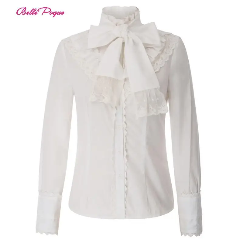 Belle Poque party blouse women's Retro Vintage Victorian Gothic Lolita Long Sleeve Stand Collar solid Shirt elegant ladies Tops
Belle Poque party blouse women's Retro Vintage Victorian Gothic Lolita Long Sleeve Stand Collar solid Shirt elegant ladies Tops
