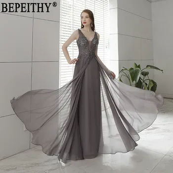BEPEITHY Vestido De Festa New Design V Neck Appliques Beads Long Elegant Dress Evening Dresses 2019
BEPEITHY Vestido De Festa New Design V Neck Appliques Beads Long Elegant Dress Evening Dresses 2019