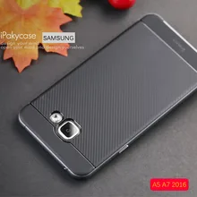 For Samsung Galaxy A5 2016 A7 2016 Silicone Rubber Cover Case Original IPAKY Luxury Phone Cases Bags for Men Women