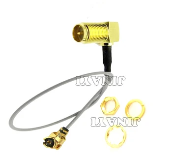 100pc IPX U.fl IPEX to 90 Degree RP-SMA Female jack Pigtail Antenna Cable Adapter 1.13mm 5cm 15cm 30cm Gray
100pc IPX U.fl IPEX to 90 Degree RP-SMA Female jack Pigtail Antenna Cable Adapter 1.13mm 5cm 15cm 30cm Gray