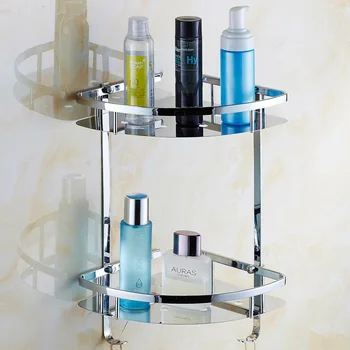 Contemporary Plating 304 Stainless Steel Corner Basket Polished Double Layer Bathroom Shelf Tripod Bathroom Accessories kf-081
Contemporary Plating 304 Stainless Steel Corner Basket Polished Double Layer Bathroom Shelf Tripod Bathroom Accessories kf-081