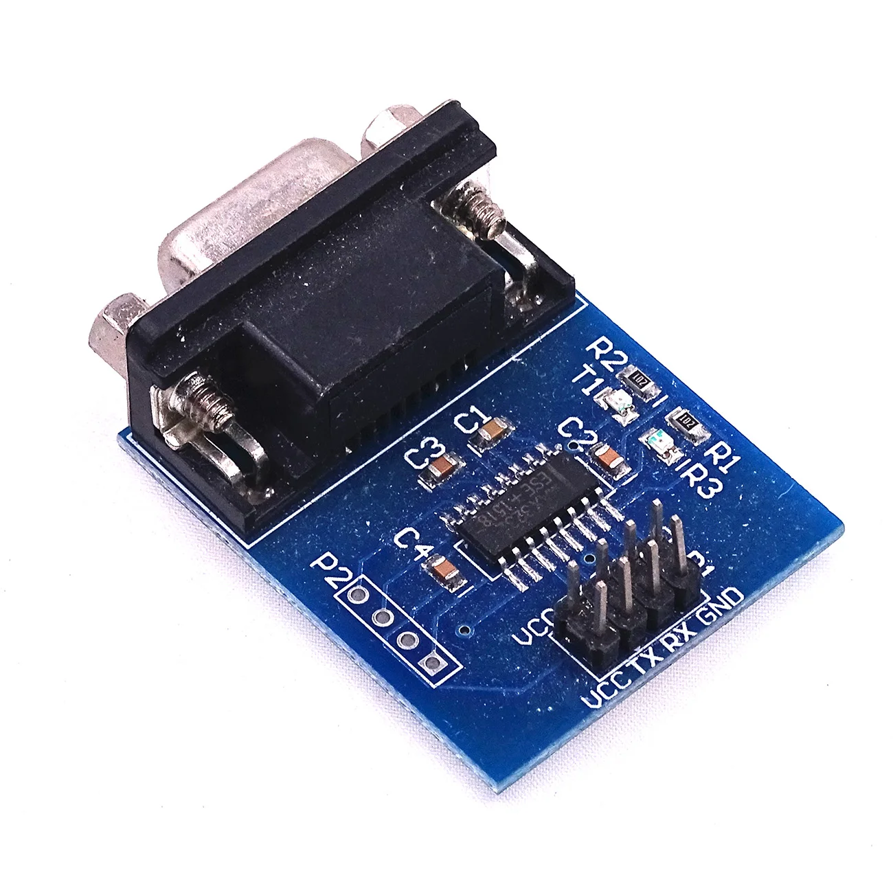 New MAX3232 RS232 to TTL serial converter module connector MAX232 with transceiver indicator
New MAX3232 RS232 to TTL serial converter module connector MAX232 with transceiver indicator