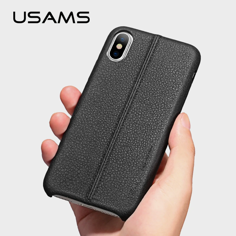 For iPhone X case USAMS Luxury PU Leather Case for iPhoneX Case with Litchi peel texture case phone Back Cover
For iPhone X case USAMS Luxury PU Leather Case for iPhoneX Case with Litchi peel texture case phone Back Cover