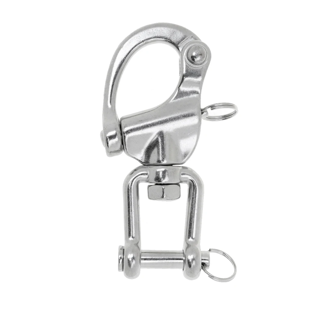 1 Pcs 304 Stainless Steel Swivel Shackle Quick Release Boat Anchor Chain Eye Shackle Swivel Snap Hook for Marine Architectural