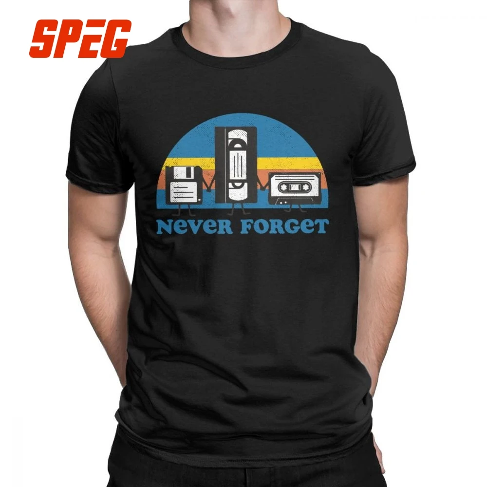 Never Forget Leisure T Shirt Man Short Sleeve Tops Tees Cassette Diskette Technologie Kassette Retro 80er Cotton O Neck T-shirt
Never Forget Leisure T Shirt Man Short Sleeve Tops Tees Cassette Diskette Technologie Kassette Retro 80er Cotton O Neck T-shirt