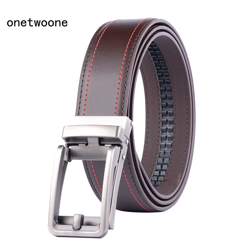 Mens High Quality Genuine Leather Belt-Ratchet Automatic Buckle Men Belt Popular Business Brown Male Belts Luxury 3.5 cm width
Mens High Quality Genuine Leather Belt-Ratchet Automatic Buckle Men Belt Popular Business Brown Male Belts Luxury 3.5 cm width