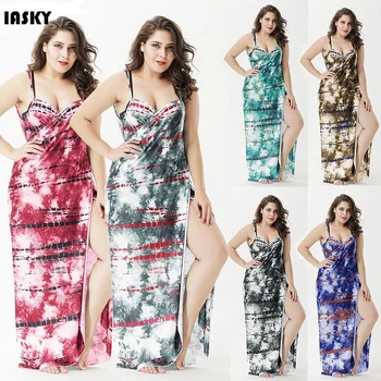 IASKY Plus Size Print Pareo Bikini Cover Up Swimwear Women Robe De Plage Bathing Suit Cover Ups Beach Long Dress
IASKY Plus Size Print Pareo Bikini Cover Up Swimwear Women Robe De Plage Bathing Suit Cover Ups Beach Long Dress