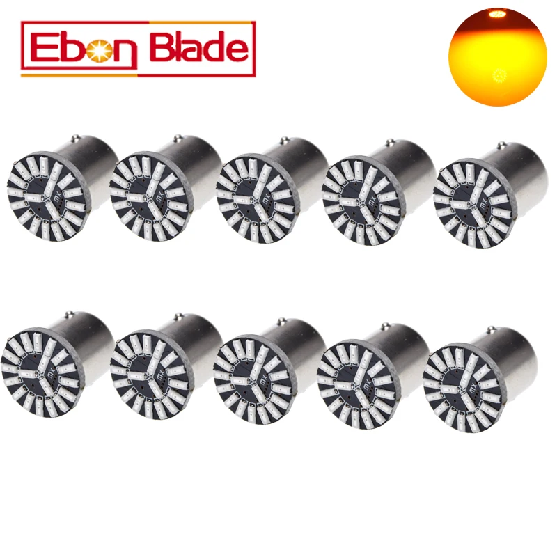10Pcs 1156 BA15S Amber Yellow White P21W Turn Signal LED Bulbs Auto Rear Brake Car Lights Source 19 SMD 4014 12V DC 
10Pcs 1156 BA15S Amber Yellow White P21W Turn Signal LED Bulbs Auto Rear Brake Car Lights Source 19 SMD 4014 12V DC