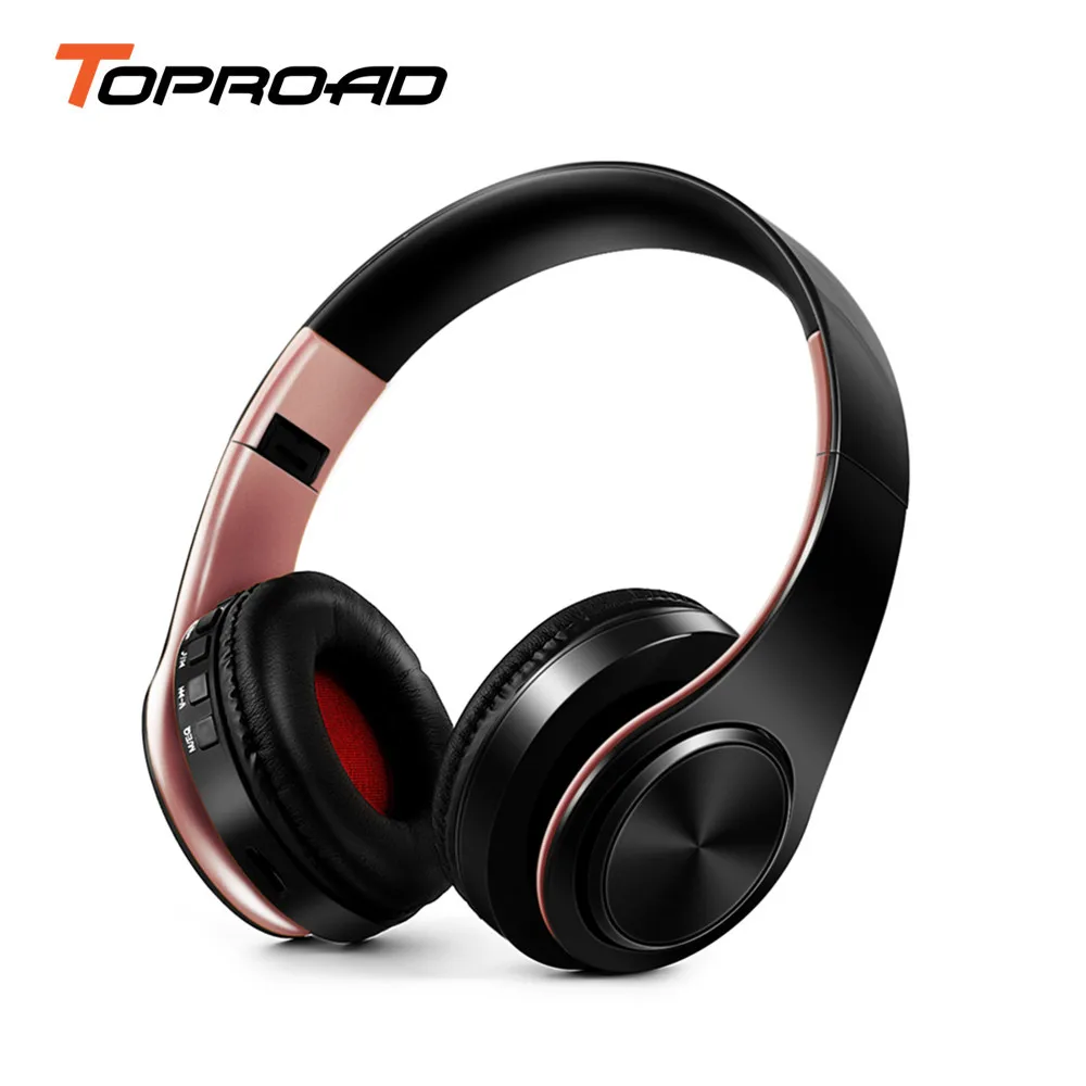 TOPROAD Foldable Bluetooth Headphones Portable Stereo Sound Wireless Headset with MIC FM Radio TF AUX Earphone fone de ouvido
TOPROAD Foldable Bluetooth Headphones Portable Stereo Sound Wireless Headset with MIC FM Radio TF AUX Earphone fone de ouvido