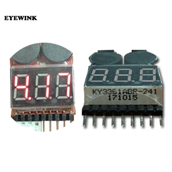 50PCS 2 IN1 Tester Low Voltage Buzzer Alarm 1-8S Lipo Li-on Fe RC Helicopter Airplane Boat Battery Digital Voltage Meter Monitor
50PCS 2 IN1 Tester Low Voltage Buzzer Alarm 1-8S Lipo Li-on Fe RC Helicopter Airplane Boat Battery Digital Voltage Meter Monitor