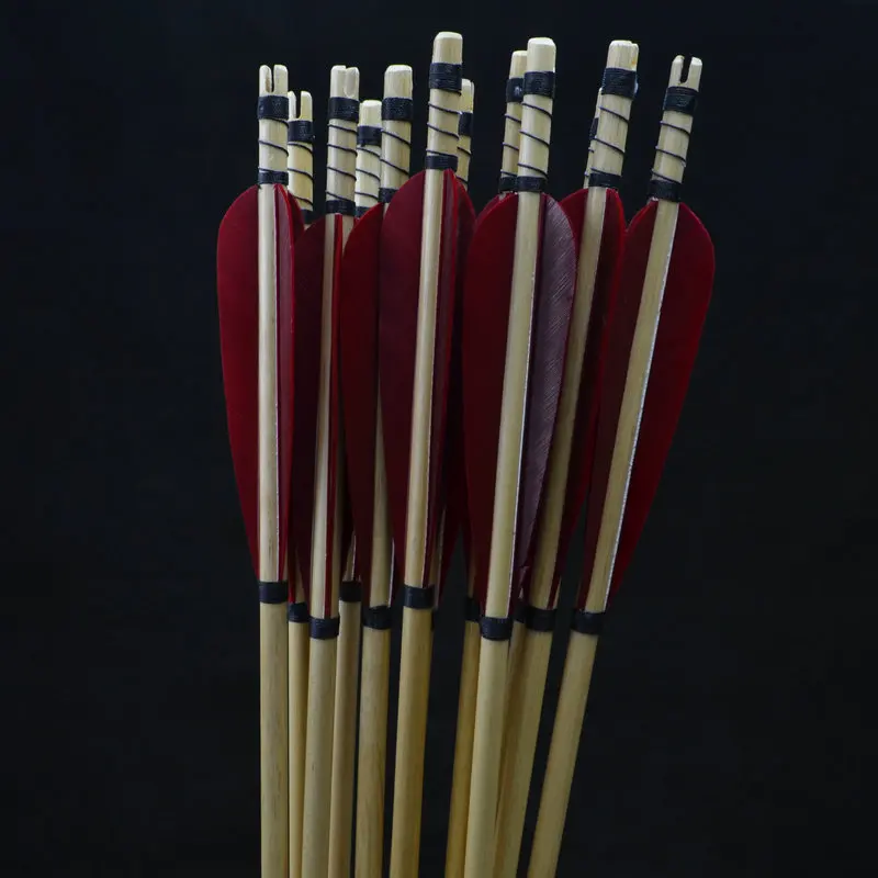 12x Handmade Wooden Arrows Turkey feather for 25-50lbs Longbow Recurve Bow Hunting Archery for 80cm Length with High Quality
12x Handmade Wooden Arrows Turkey feather for 25-50lbs Longbow Recurve Bow Hunting Archery for 80cm Length with High Quality