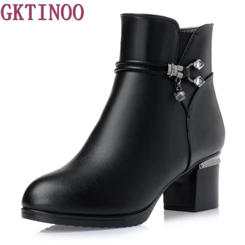 Women Ankle Boots Soft Genuine Leather+PU Thick high Heel Shoes Boots Winter Autumn Boots Warm Fur Plus Size 34-43
Women Ankle Boots Soft Genuine Leather+PU Thick high Heel Shoes Boots Winter Autumn Boots Warm Fur Plus Size 34-43
