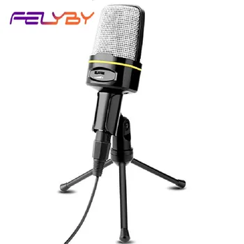 FELYBY Condenser microphone with stand computer network microphone microphone computer king of karaoke
FELYBY Condenser microphone with stand computer network microphone microphone computer king of karaoke