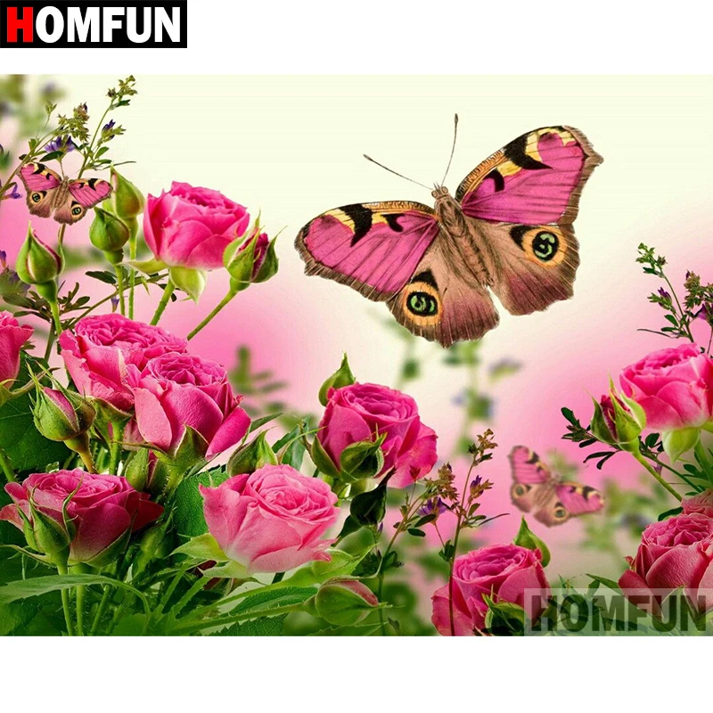 HOMFUN 5D DIY Diamond Painting Full Square/Round Drill "Flower butterfly" Embroidery Cross Stitch gift Home Decor Gift A08186
HOMFUN 5D DIY Diamond Painting Full Square/Round Drill "Flower butterfly" Embroidery Cross Stitch gift Home Decor Gift A08186